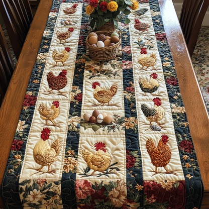 Egg Patch Quilted Table Runner NCU0NVH919