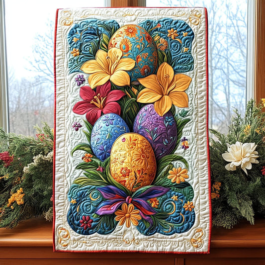 Eggstraordinary Easter Quilted Table Runner NCU0PTT205