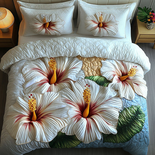 Elegant Hibiscus Harmony Duvet Cover Set NCU0NNT459
