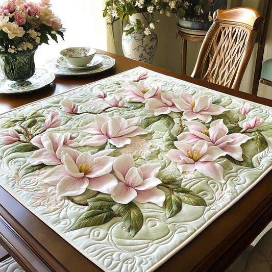 Elegant Magnolia Quilted Table Topper NCU0NNT975
