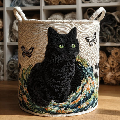 Elegant Paws Quilted Laundry Basket NCU0PTT2091