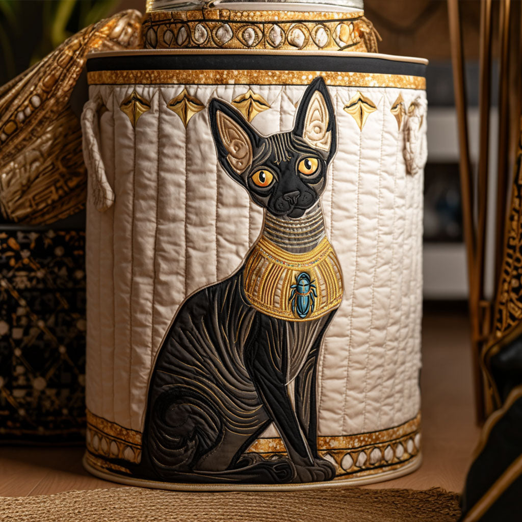 Elegant Spirit Quilted Laundry Basket NCU0PTT1935