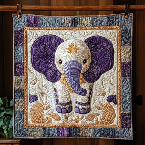 Elephant Dreams Quilted Blanket NCU0NT191