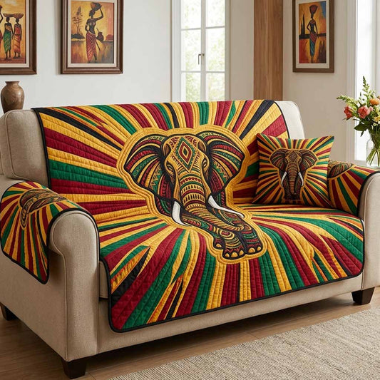 Elephant Burst Quilted Sofa Cover NCU0NXD1838