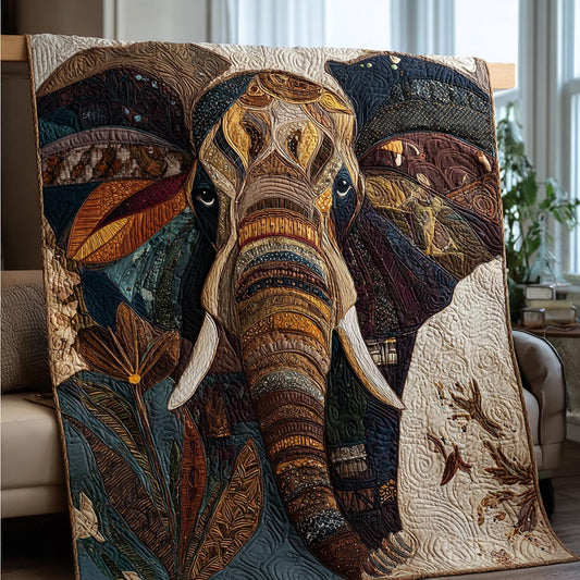 Elephant Garden Quilted Blanket NCU0DV1740