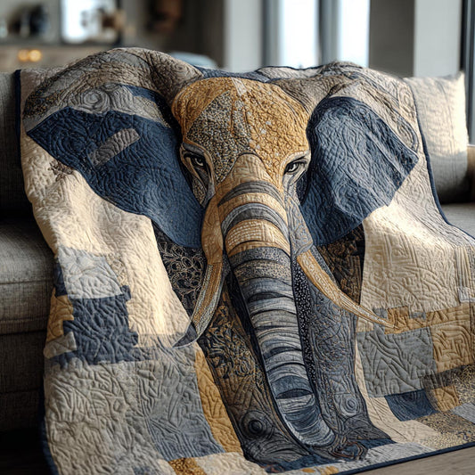 Elephant Harmony Quilted Blanket NCU0DV1734