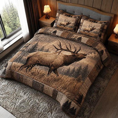 Elk Haven 3-Piece Quilted Bedding Set NCU0DV2163