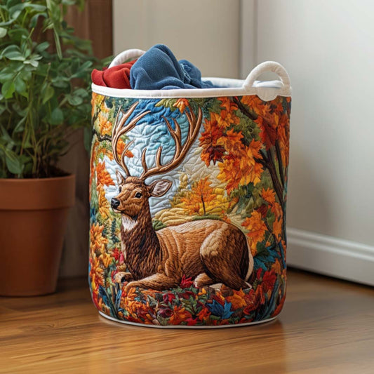 Elk Morning Light Quilted Laundry Basket NCU0NNT1427