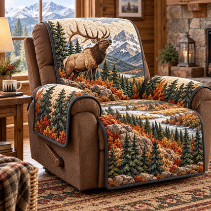 Elk Mountain Valley Quilted Sofa Cover NCU0NTD2355