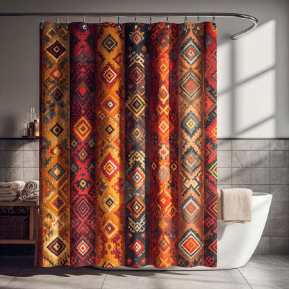 Ember Canyon Pattern Shower Curtain NCU0NXD1395