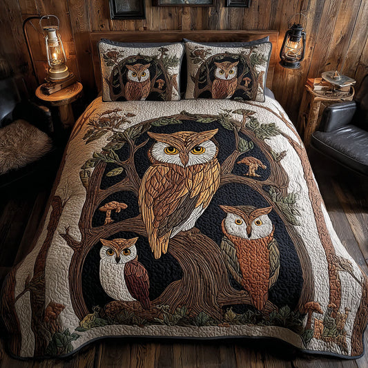 Ember Eyes 3-Piece Quilted Bedding Set NCU0PTT1276