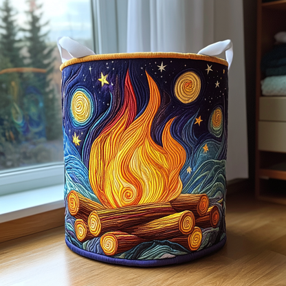 Ember Light Quilted Laundry Basket NCU0DDK876