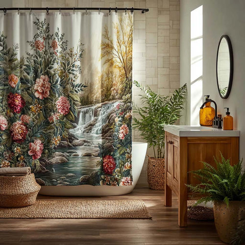 Emerald Cascade Shower Curtain NCU0DQQ0244