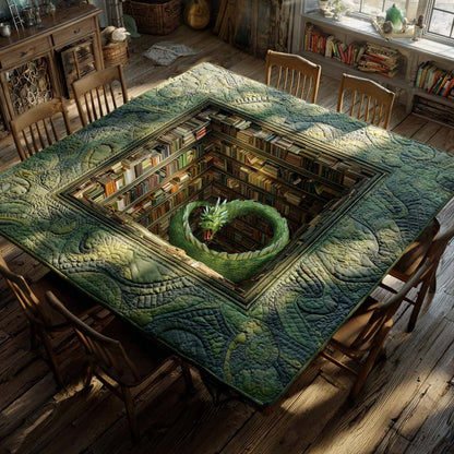 Emerald Coil Quilted Table Topper NCU0NXD428