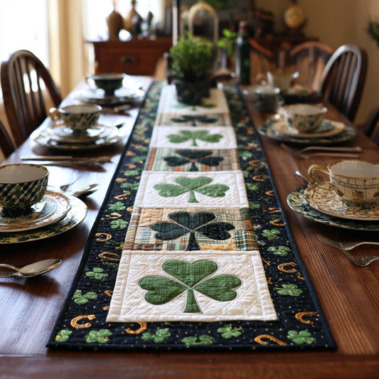 Emerald Daydream Quilted Table Runner NCU0HNH810