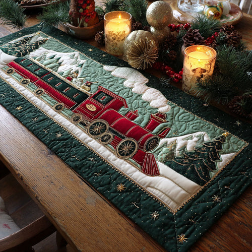 Emerald Express Quilted Table Runner NCU0NTV354