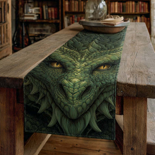 Emerald Eyes Quilted Table Runner NCU0NXD455