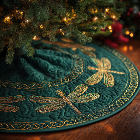 Emerald Flight Christmas Quilted Tree Skirt NCU0NTV424