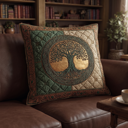 Emerald Forest Roots Quilted Pillow Case NCU0NXD1238