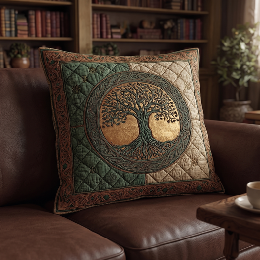 Emerald Forest Roots Quilted Pillow Case NCU0NXD1238
