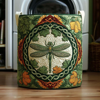 Emerald Skimmer Quilted Laundry Basket NCU0NNT2295