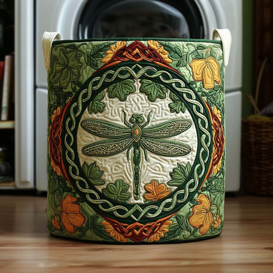 Emerald Skimmer Quilted Laundry Basket NCU0NNT2295