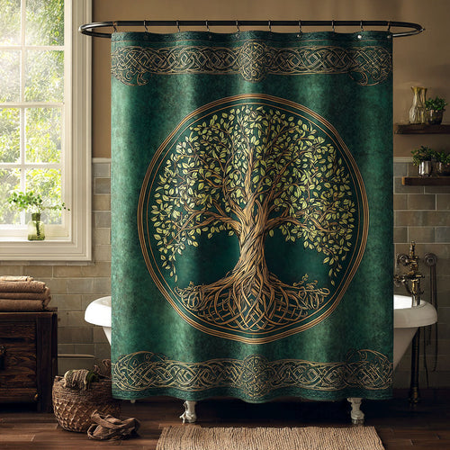 Emerald Tree Life Shower Curtain NCU0NTV880