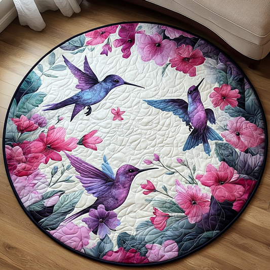 Emerald Wing Quilted Round Mat NCU0DV1048