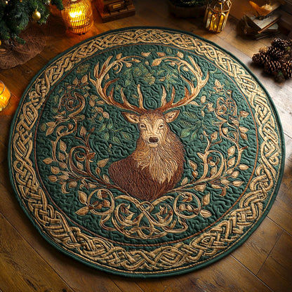 Emerald Woods Quilted Round Mat NCU0NTV566