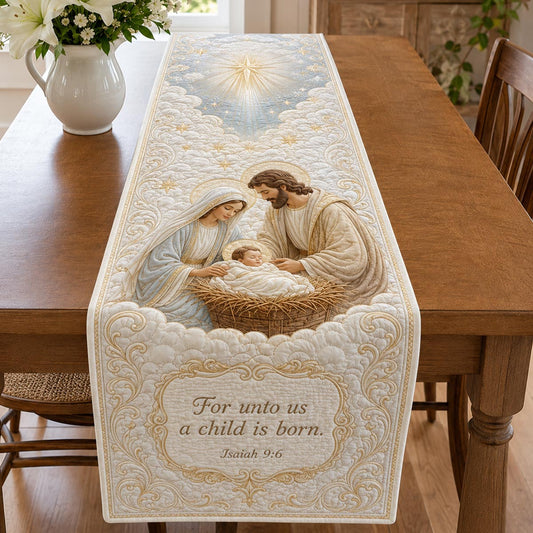 Emmanuel Quilted Table Runner NCU0DV2295
