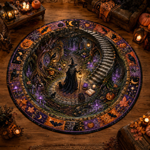 Enchanted Abyss Quilted Round Mat NCU0NTV1163