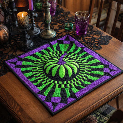 Enchanted Gourd Quilted Table Topper NCU0NXD253