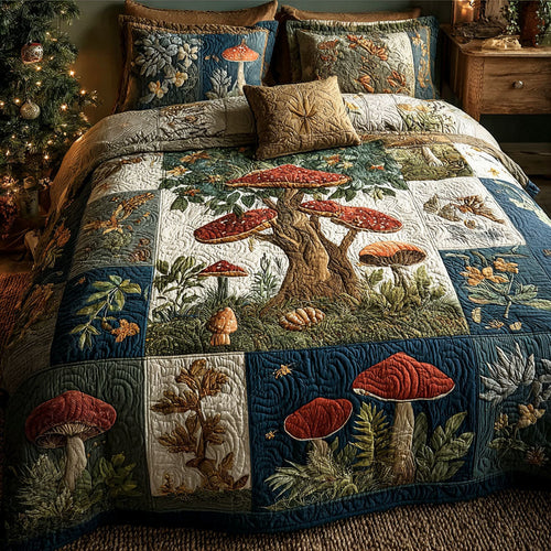 Enchanted Grove 3-Piece Quilted Bedding Set NCU0PTT2332