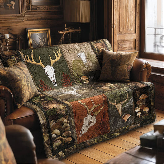 Enchanted Hunter Forest Quilted Blanket NCU0PTT2366