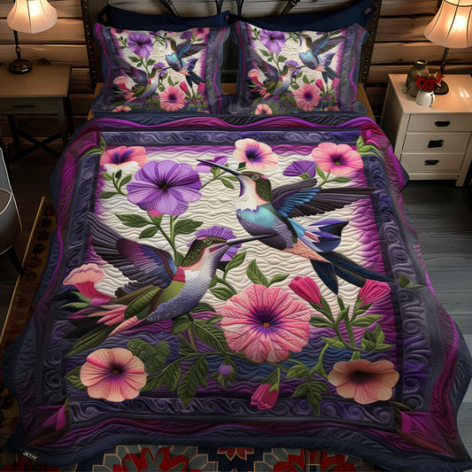 Enchanted Nectar 3-Piece Quilted Bedding Set NCU0PTT064