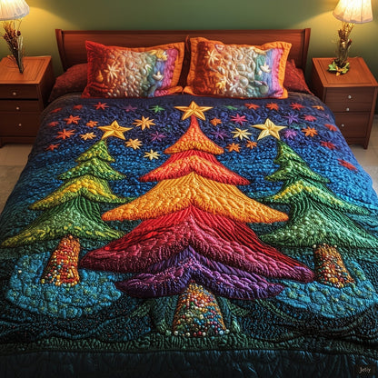 Enchanted Pines 3-Piece Quilted Bedding Set NCU0PT2107