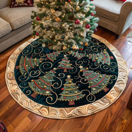 Enchanted Pines Quilted Tree Skirt NCU0NTV328