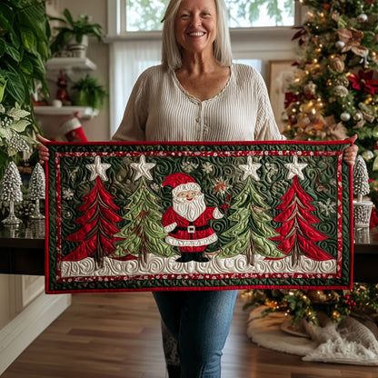 Enchanted Spruce Quilted Table Runner NCU0PTT1357