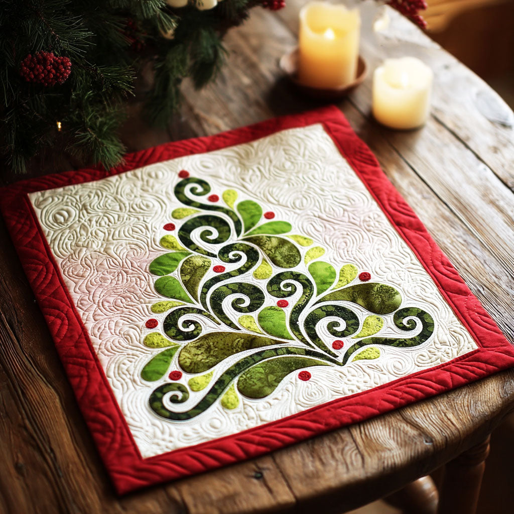 Enchanted Swirl Quilted Table Topper NCU0NTV141