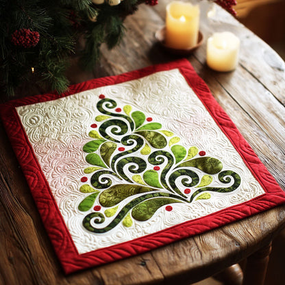 Enchanted Swirl Quilted Table Topper NCU0NTV141
