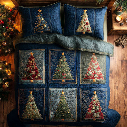 Enchanted Trees 3-Piece Quilted Bedding Set NCU0NTV304