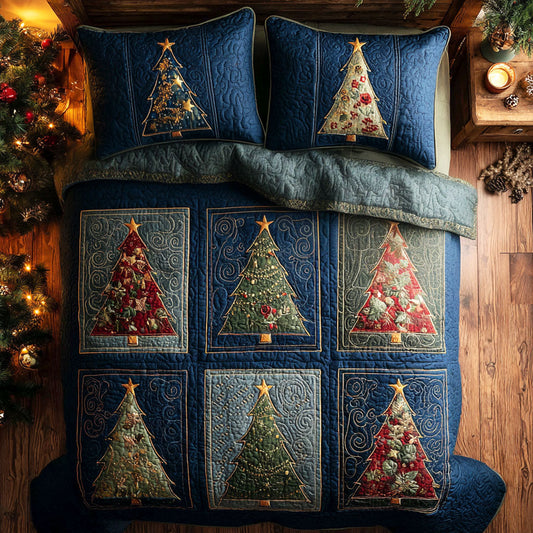 Enchanted Trees 3-Piece Quilted Bedding Set NCU0NTV304