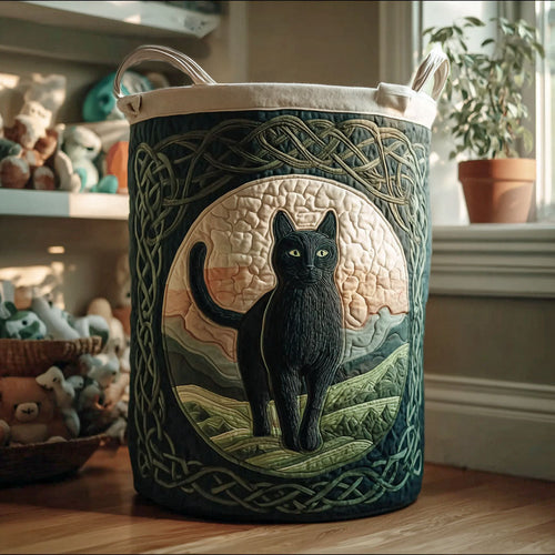 Enchanted Whiskers Quilted Laundry Basket NCU0PTT1645