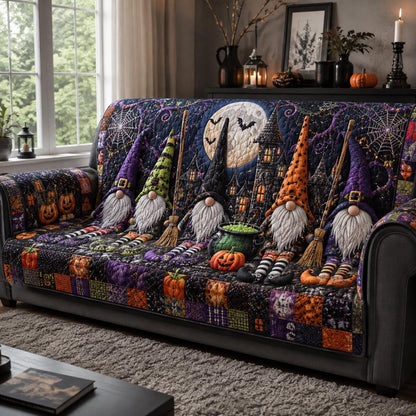 Enchanted Witch Gnomes Quilted Sofa Cover NCU0DV2410