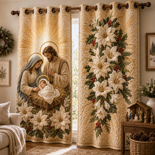 Endless Grace Quilted Curtains NCU0NTD2096