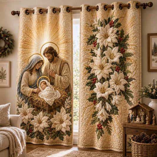 Endless Grace Quilted Curtains NCU0NTD2096