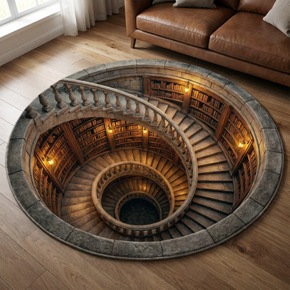 Endless Library Round Carpet NCU0NTV997