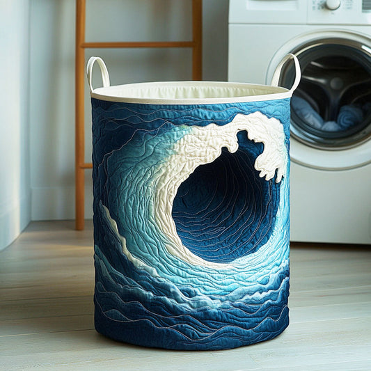 Endless Waves Quilted Laundry Basket NCU0NTD385