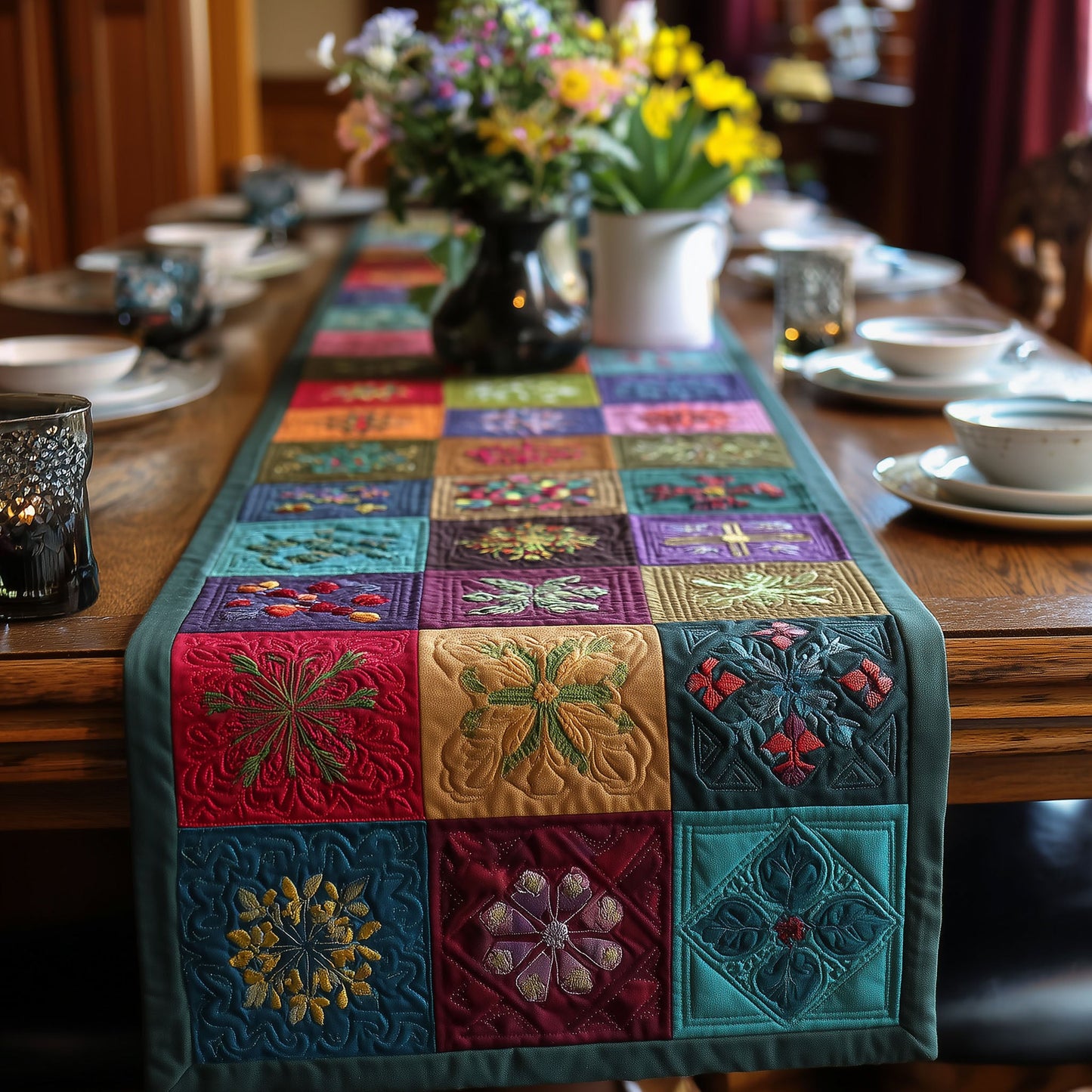 Energy Flow Quilted Table Runner NCU0PTT604