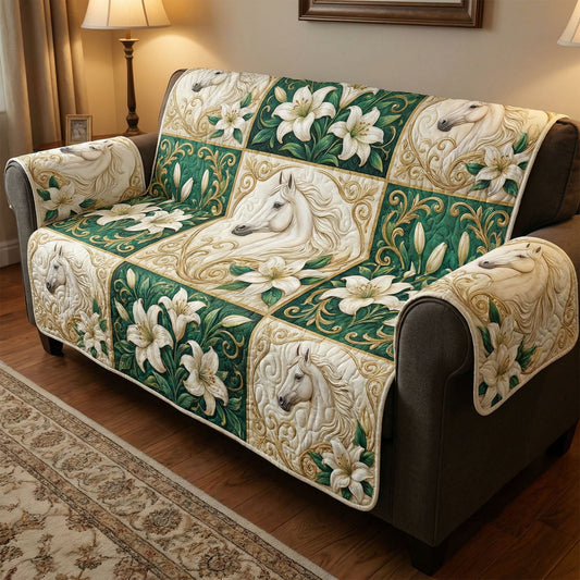 Equine Elegance Quilted Sofa Cover NCU0NTD1608